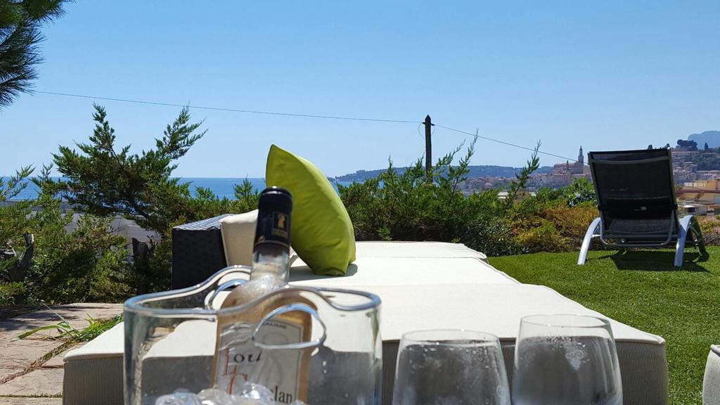 מנטון Cap Au Sud,Vue Panoramique Mer,Piscine מראה חיצוני תמונה